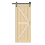 Barn door and track systems